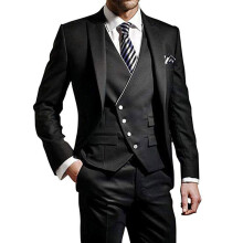 (black, 3XL) Men's Suits Slim Fit, 3 Piece Suit for Men Tuxedo Suit Set