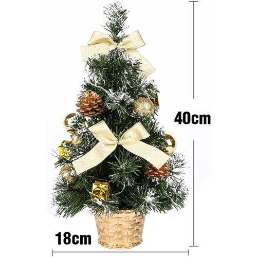 LED Tabletop Christmas Tree Pre-Lit Mini Artificial Holiday Decoration 2