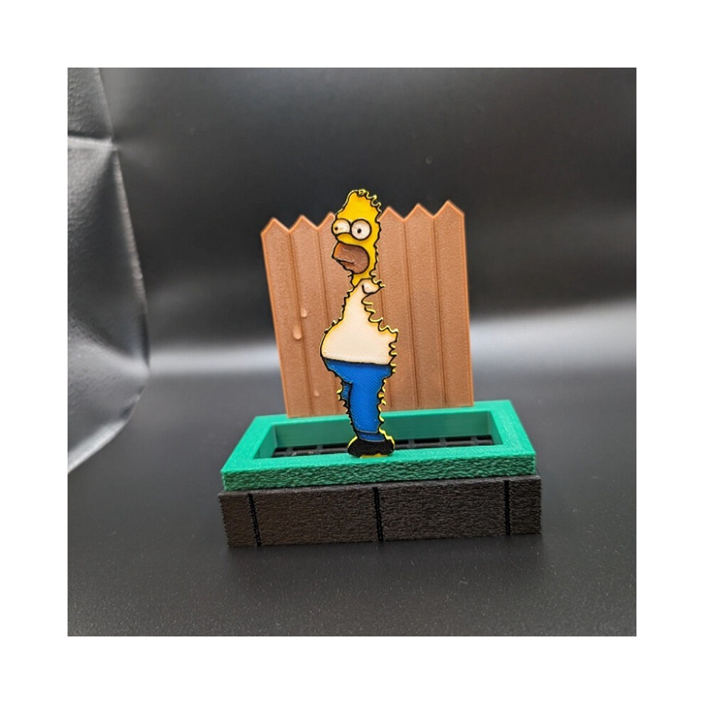 (Green) Simpson Homer Sponge Holder Kitchen Gadget Household Cleaning Cartoon Tools