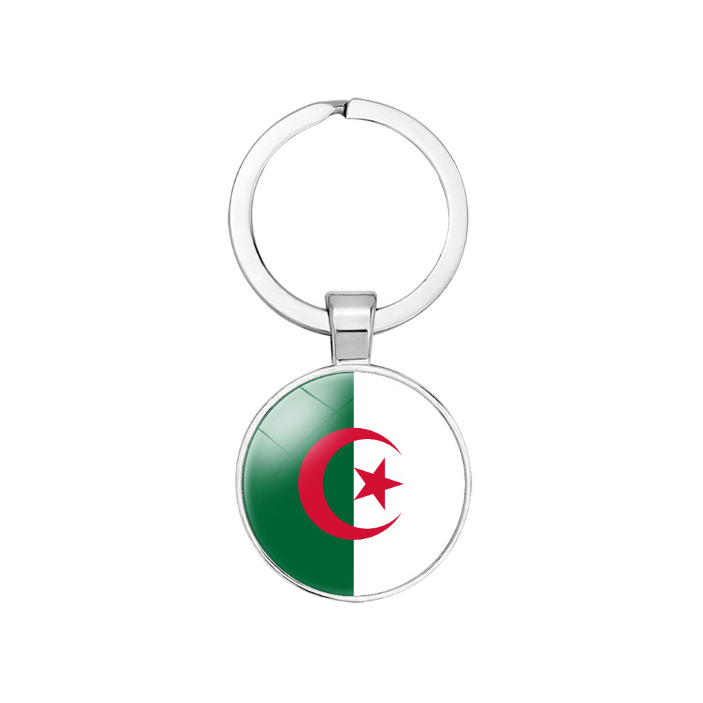 Sloert (Algeria) Durable African Country Flag Keychain Charm Zinc Alloy For All Occasions