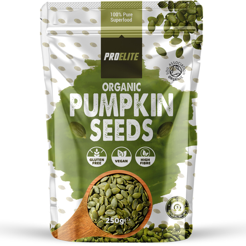 (250g) Organic Pumpkin Seeds Natural Raw Ready To Eat