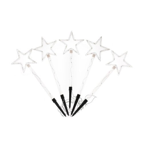 4-Pack Star Xmas Pathway Lights Stake Outdoor 40 LED Multi-Color 1