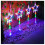 4-Pack Star Xmas Pathway Lights Stake Outdoor 40 LED Multi-Color 4