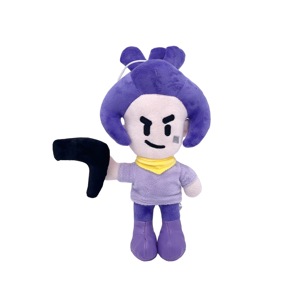 (Purple ) Game Brawl Stars Peripheral Spike Plush Toy Cartoon Character Doll Pp Cotton