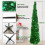 5 FT Collapsible Christmas Tinsel Tree Green Pop-Up Artificial Tree 4