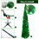 5 FT Collapsible Christmas Tinsel Tree Green Pop-Up Artificial Tree 5