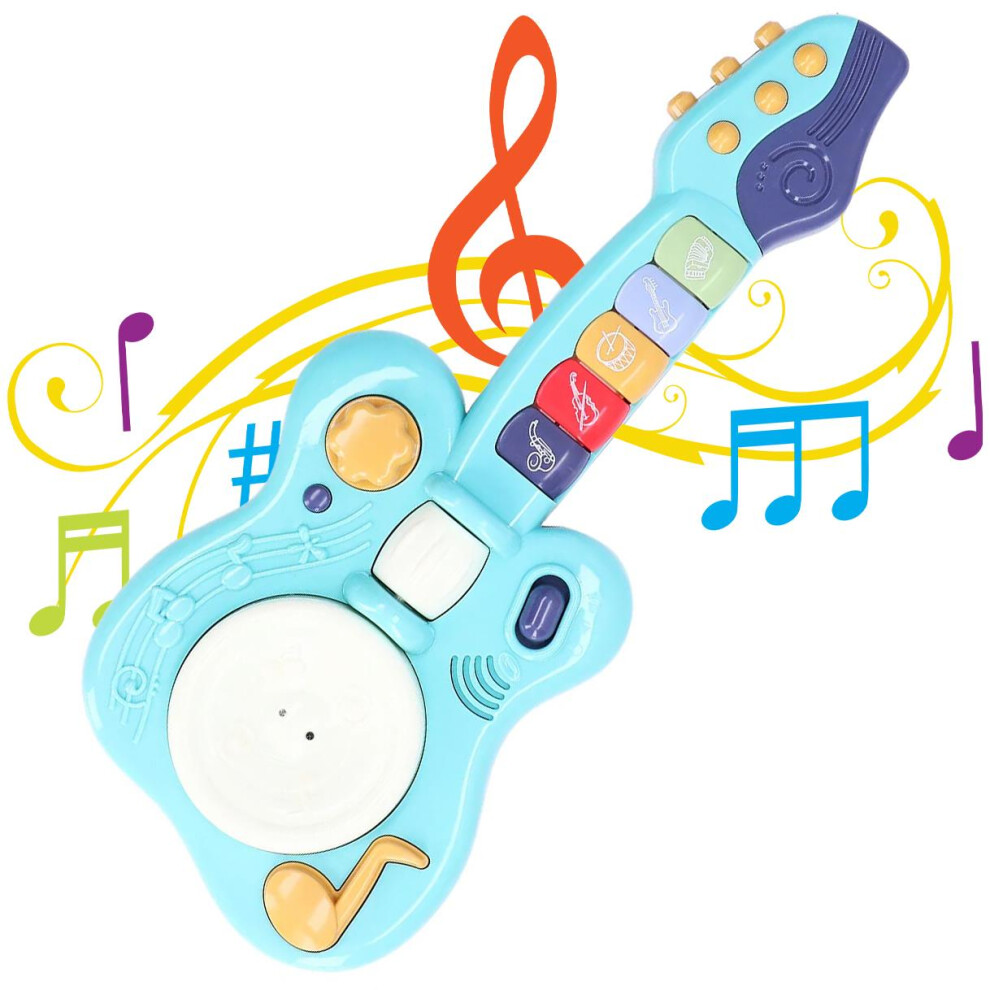 The Magic Toy Shop Electric Guitar Toy for Kids Toddlers Boy Girl Musical Instrument Learning Toy