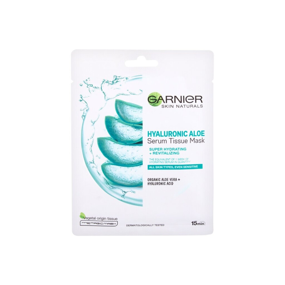 Garnier - Skin Naturals Hyaluronic Aloe Serum Tissue Mask - For Women, 1 pc