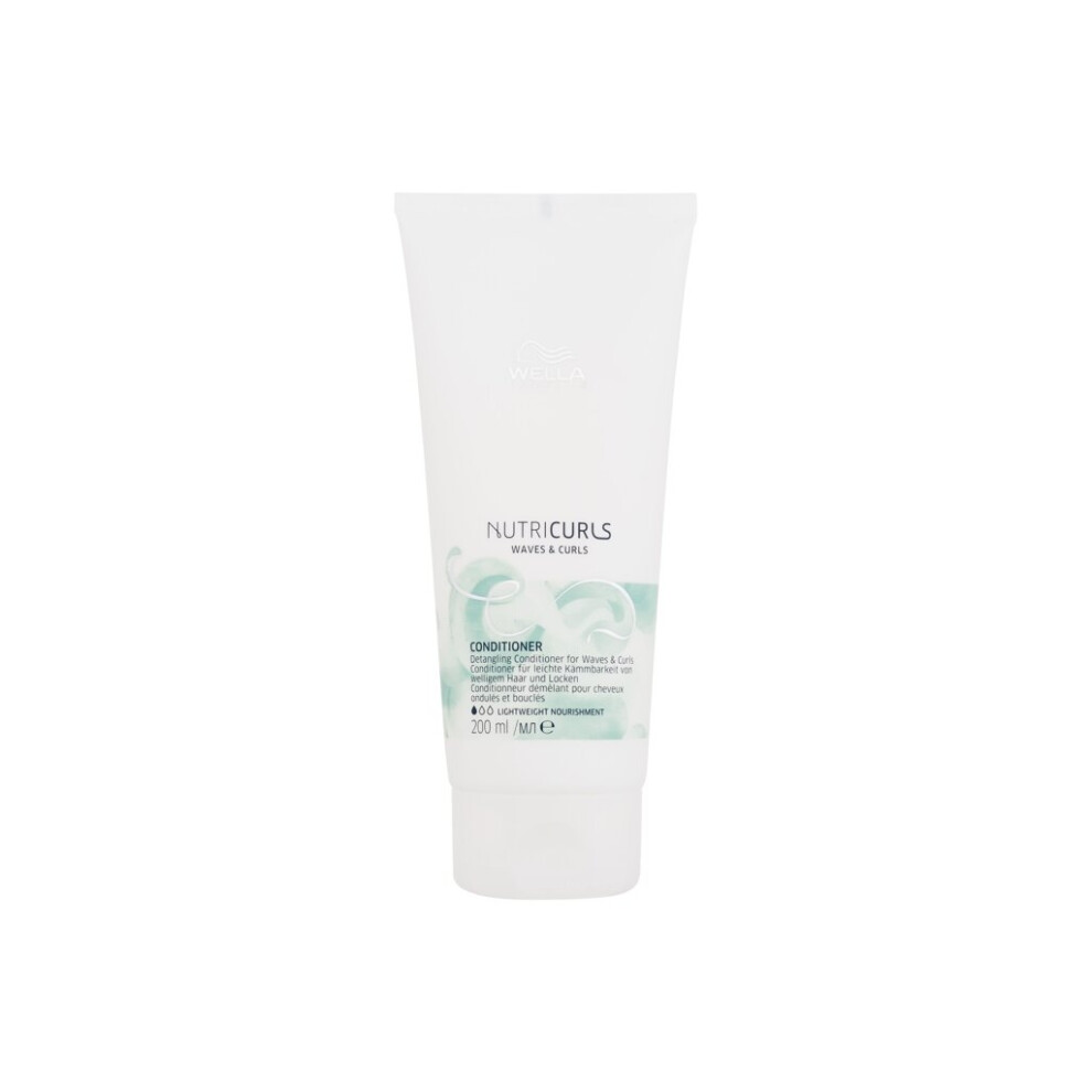 Wella Professionals - Nutricurls Waves & Curls Detangling Conditioner - For Women, 200 Ml