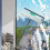 Extendable Telescopic Window Cleaning Squeegee - Window Glass Cleaner for High Windows 9