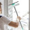 Extendable Telescopic Window Cleaning Squeegee - Window Glass Cleaner for High Windows 10