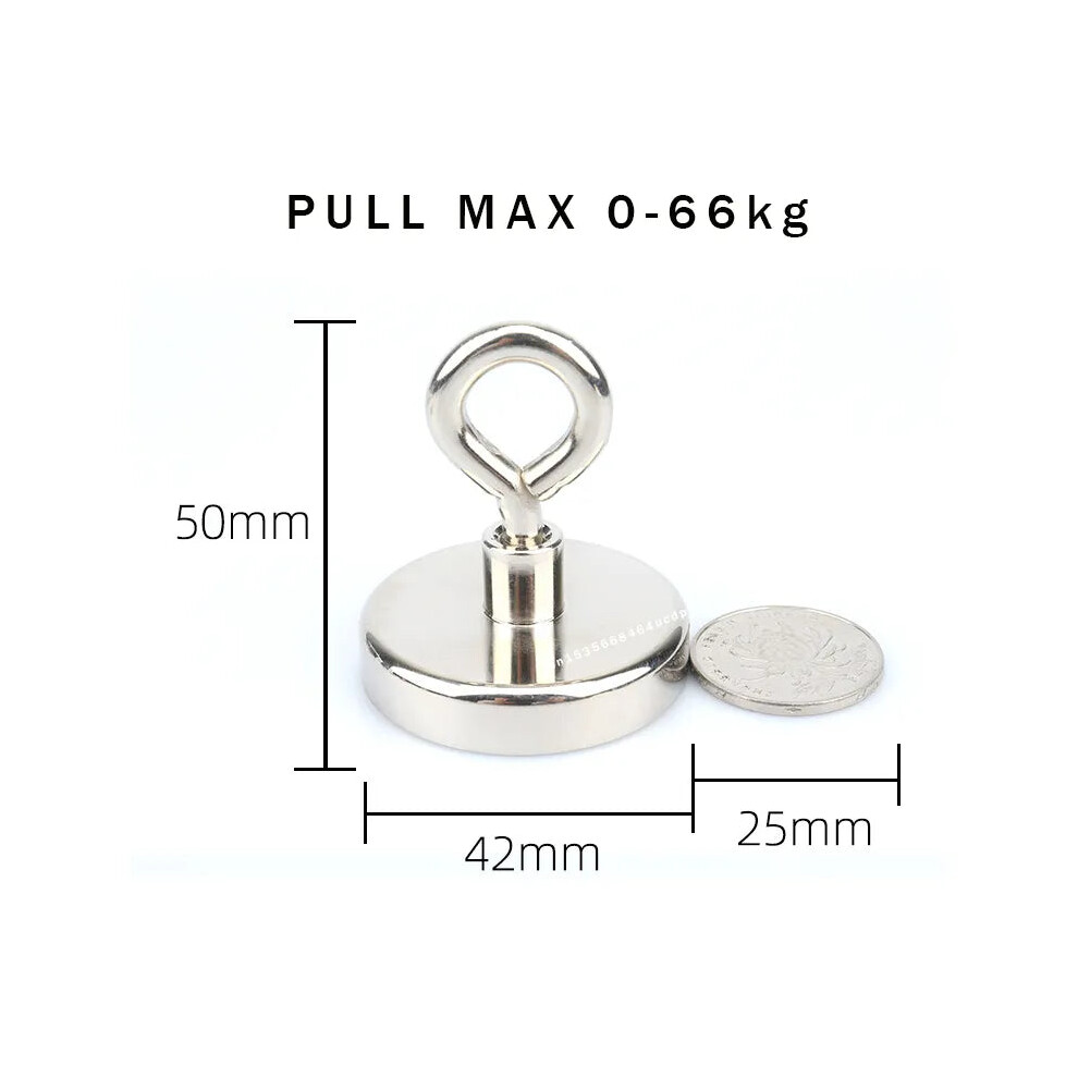 (D42 Pull Max 42Kg) N52 Super Strong Neodymium Fishing Magnets Hooks Salvage Magnets 142025942344