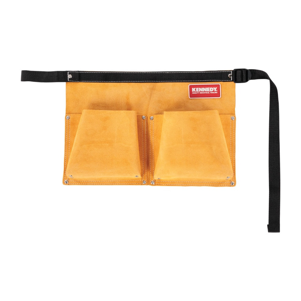 Suede Leather 2-Pocket 1- Loop Nail Pouch