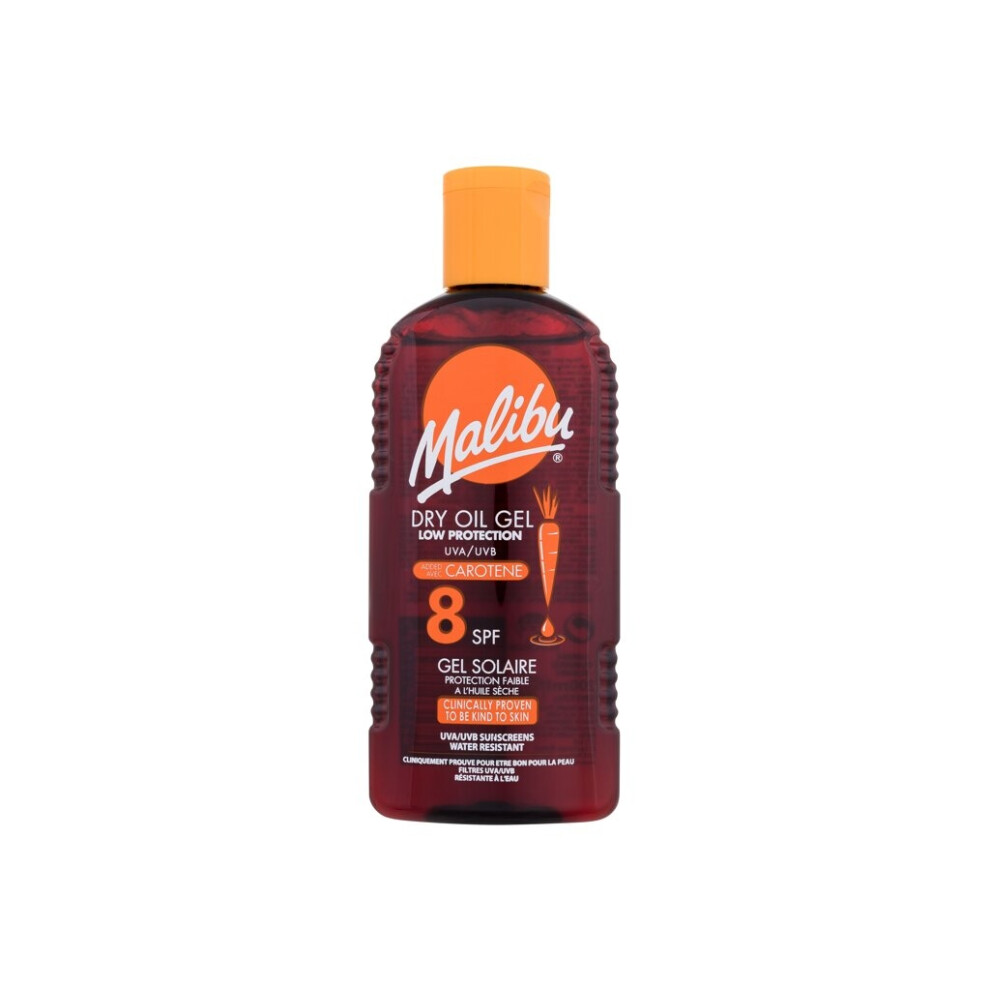 Malibu - Dry Oil Gel With Carotene SPF8 - Unisex, 200 ml