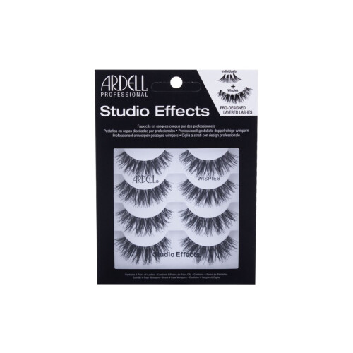 Ardell Ardell - Studio Effects Wispies Black - For Women, 4 pc