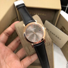 BURBERRY BU9013 UNISEX WATCH BROWN STRAP BROWN DIAL ROSE GOLD CASE