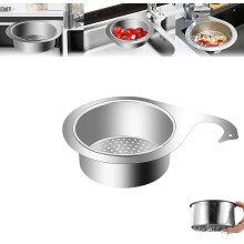 Stainless Steel Swan Sink Strainer Basket, Corner Drain Basket for Kitchen Sink, Food Catcher, Stainless Steel Filter, Multi-Purpose Kitchen Tool