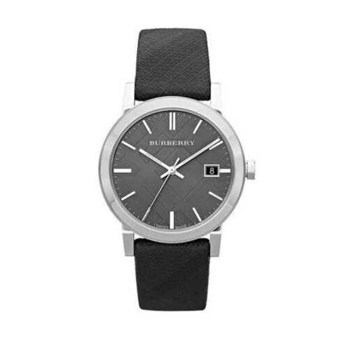 Burberry BURBERRY BU9024 UNISEX WATCH BLACK STRAP BLACK DIAL WITH SILVER CASE 1