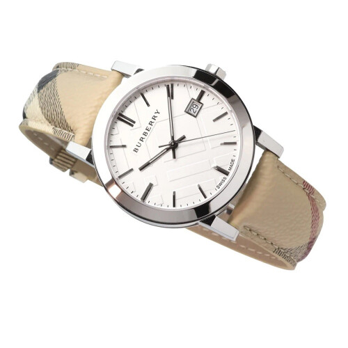 Burberry BURBERRY BU9025 UNISEX WATCH STRAP WHITE DIAL WITH SILVER CASE 2