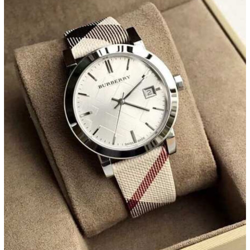 Burberry BURBERRY BU9025 UNISEX WATCH STRAP WHITE DIAL WITH SILVER CASE