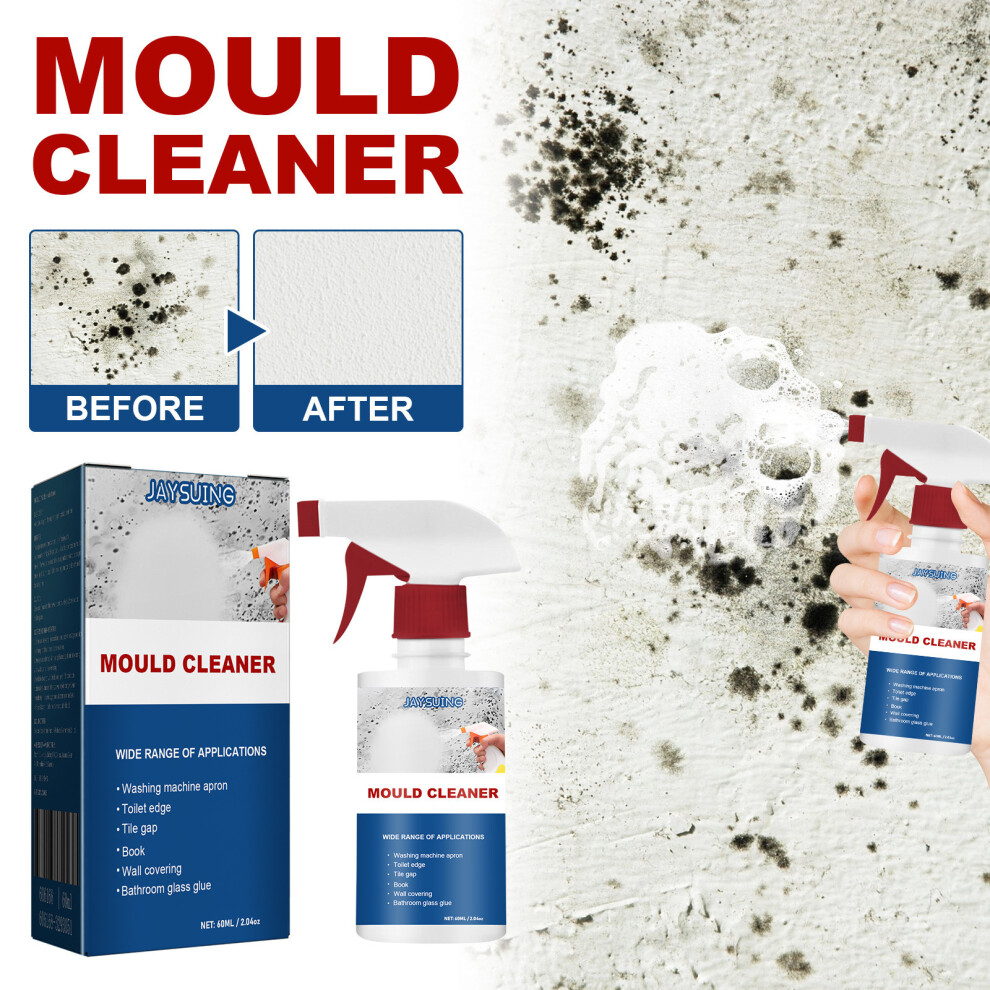 Anti Mould Cleaning Foam Spray Effective Mould Remover Mildew Cleaners 60ml