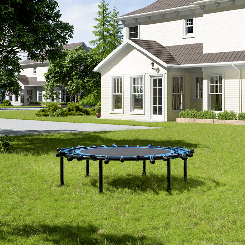 Living And Home (Black&Blue) 40in Bungee Cords Round Trampoline 2