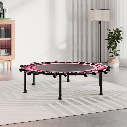 Living And Home (Black&Pink) 40in Bungee Cords Round Trampoline