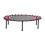 Living And Home (Black&Pink) 40in Bungee Cords Round Trampoline 5