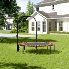 48in Bungee Cords Foldable Round Trampoline with Adjustable U-Handle Bar