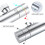 AICA Exposed Thermostatic Shower Mixer Set Twin Head Rainfall Chrome Silver 5
