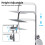 AICA Exposed Thermostatic Shower Mixer Set Twin Head Rainfall Chrome Silver 7
