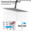 AICA Exposed Thermostatic Shower Mixer Set Twin Head Rainfall Chrome Silver 4