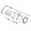 AICA Exposed Thermostatic Shower Mixer Set Twin Head Rainfall Chrome Silver 3