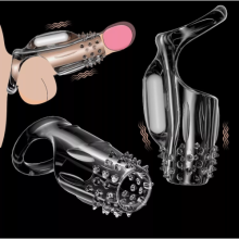 Men's Cock Ring 2pcs Couples G-spot Clitoris Vibrator 10 Vibration Modes Adult Sex Toys