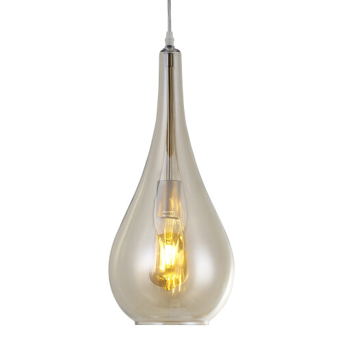 Living And Home Droplet Glass 1 Head Pendant Light Fixture 2