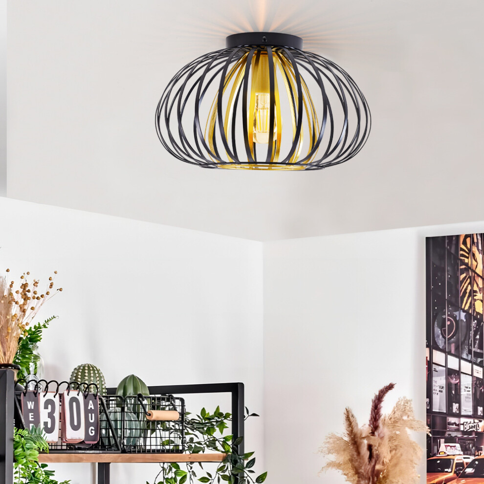 Metal Lantern Shape E27 1-Light Ceiling Light
