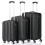 3 Pcs Suitcase Lightweight ABS Luggage 4 Spinner Wheels Trolley Case 1