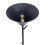 Living And Home Modern Black E14 1-Light Floor Lamp with Coat Rack 3