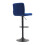 Living And Home 2 Pcs Velvet Upholstery Bar Stools with Low Backrest 4