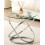 Comfy Living (Silver) Round Abstract Tempered Glass Side Table Chrome Effect Frame In Gold Or Silver 1