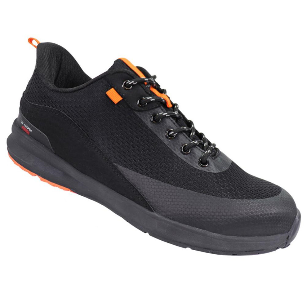 (Black, 8) Lee Cooper Workwear SB SRA Steel Toe Anti Slip Safety Work Trainers Sporty Shoes