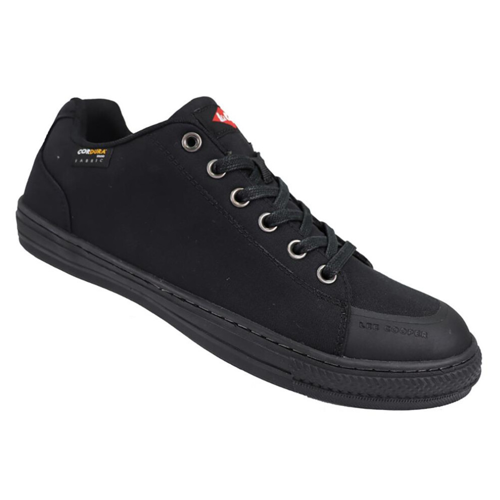 (Black, 10) Lee Cooper Workwear Mens SB SRA Cordura Steel Toe Safety Trainers Work Shoes
