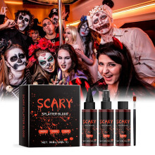 Fake Blood Makeup Kit-Coagulated Blood Fake Blood Spray 30ml Dripping Blood 30ml Realistic Special Effects Makeup Set