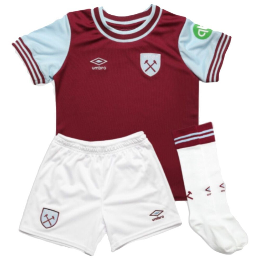 (2-3 Years) West Ham United Kids Home Mini Kit 2024/25