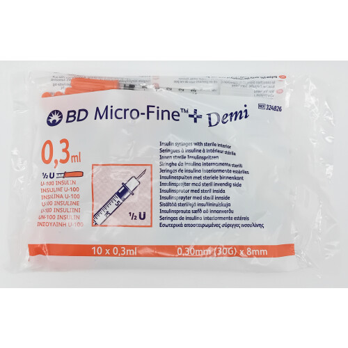 BD (0.3ml) BD Micro-Fine All Sizes - Pack of 10