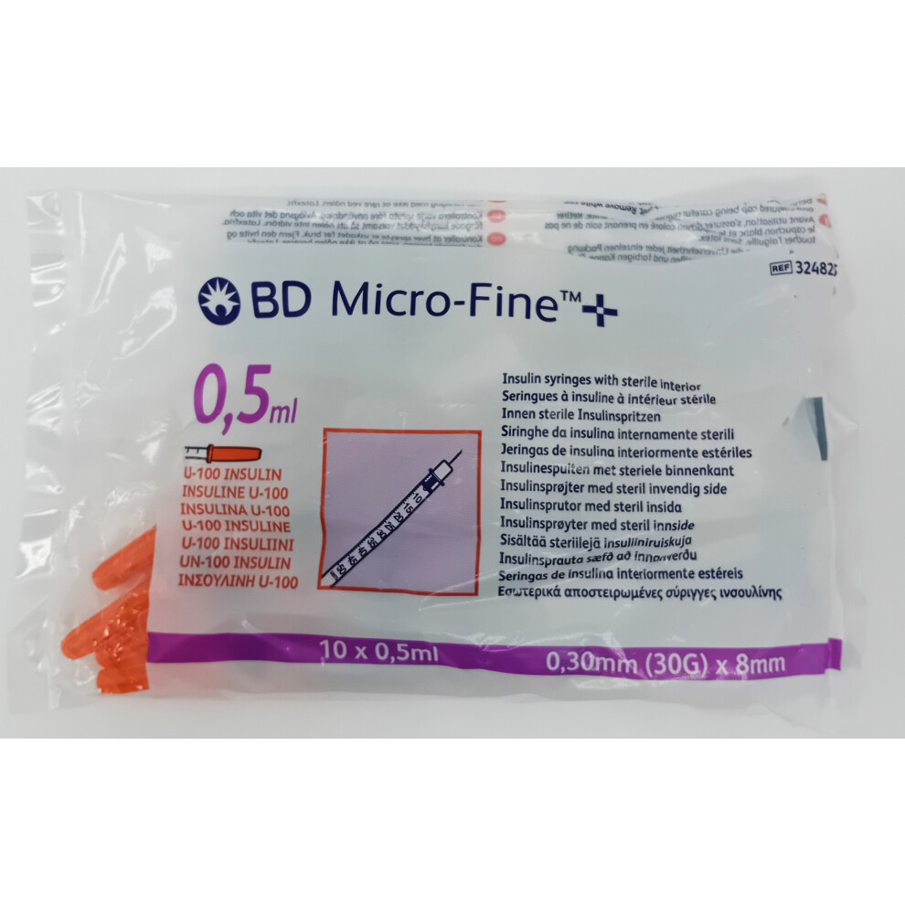 (0.5ml) BD Micro-Fine All Sizes - Pack of 10