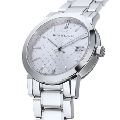 Burberry BURBERRY BU9035 UNISEX WATCH SILVER STRAP GREY DIAL SILVER CASE 2