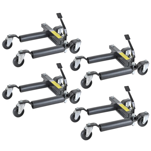 (Pack of 4) Hydraulic Vehicle Positioning Wheel Skate - 1500LB