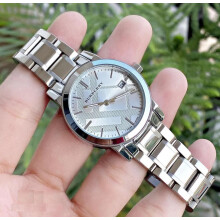 BURBERRY BU9100 WOMEN'S WATCH SILVER BRACELET SILVER DIAL SILVER CASE
