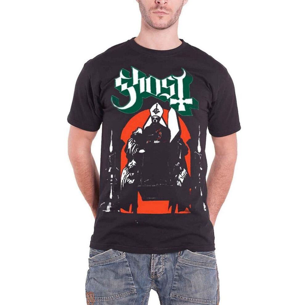 (S, Black) Ghost Unisex Adult Procession T-Shirt